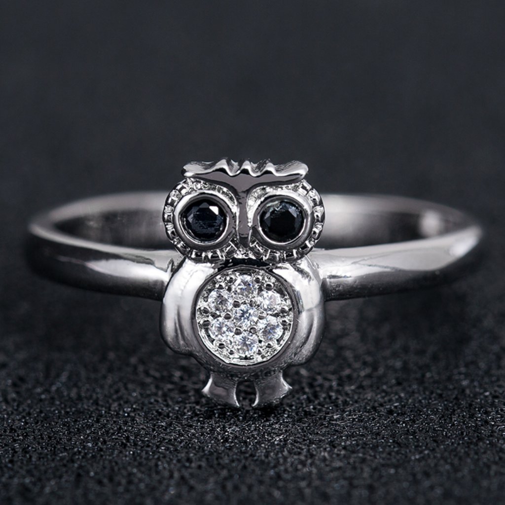 925 Silver Plated 3a Cz Cute Ring For Men Women Fb16fa1042